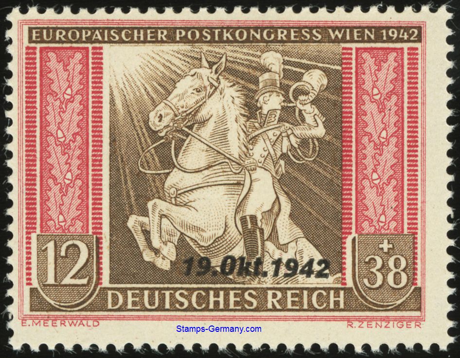 Briefmarke Deutsches Reich Michel 825