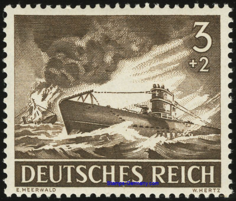 Briefmarke Deutsches Reich Michel 831