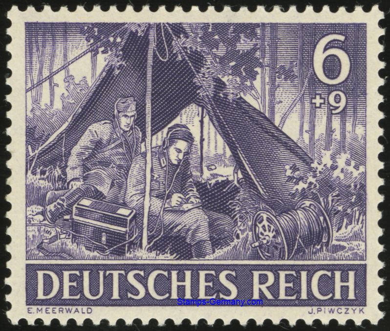 Briefmarke Deutsches Reich Michel 834