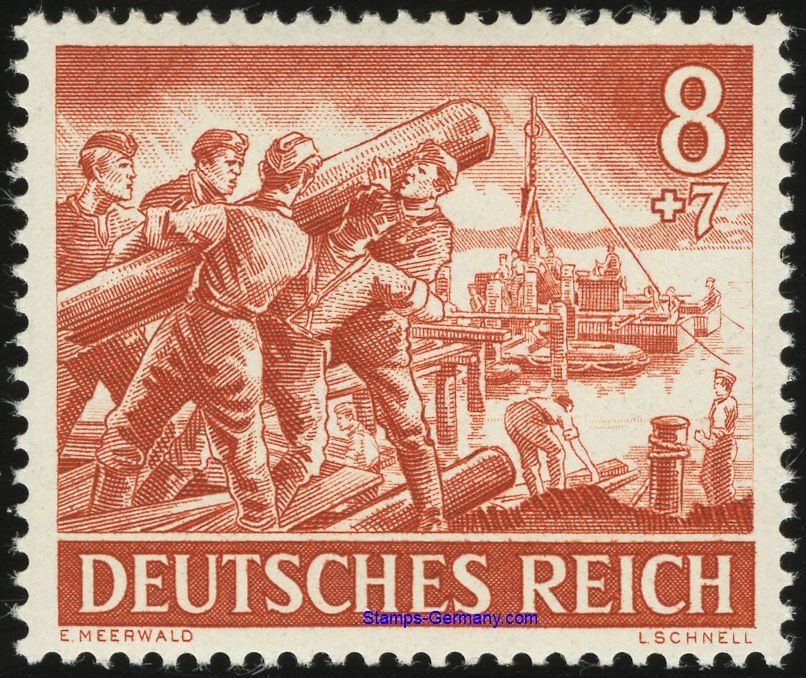 Briefmarke Deutsches Reich Michel 835