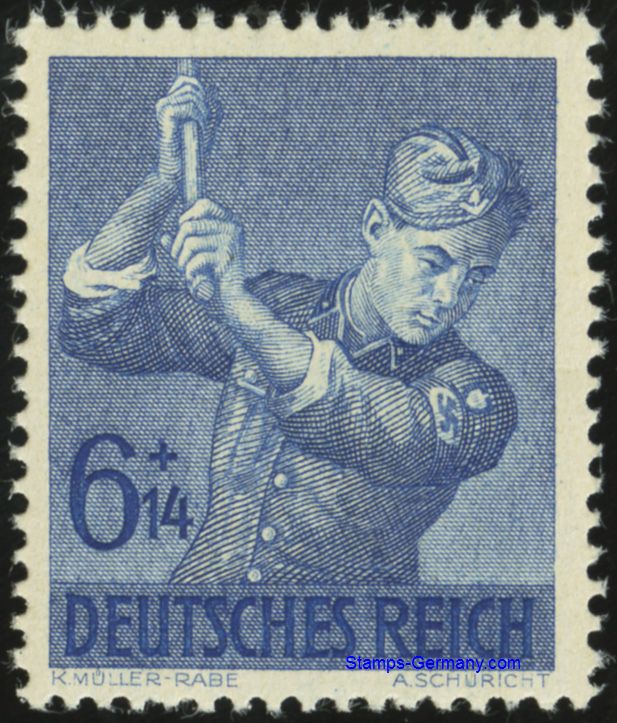Briefmarke Deutsches Reich Michel 852