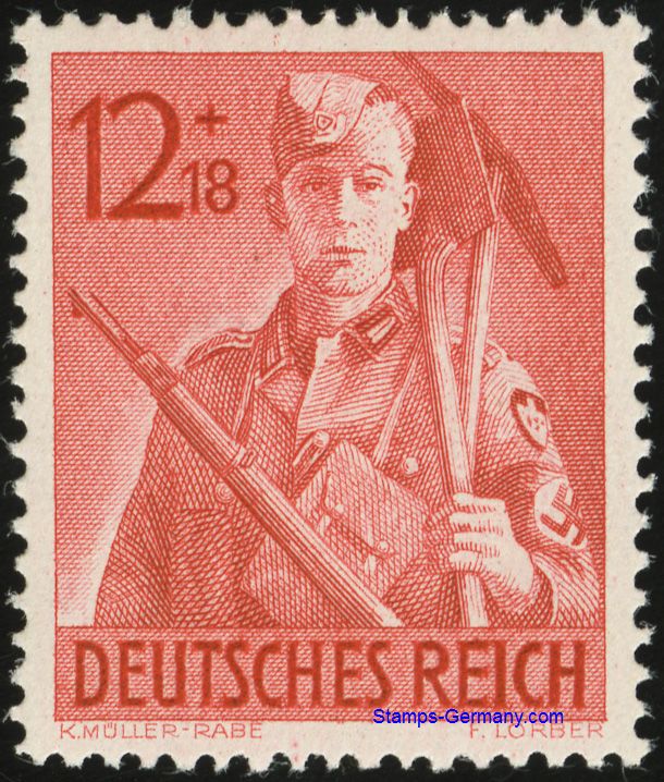 Briefmarke Deutsches Reich Michel 853