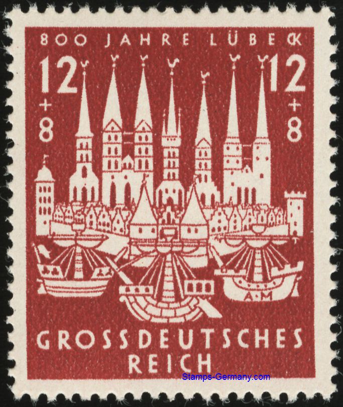Briefmarke Deutsches Reich Michel 862