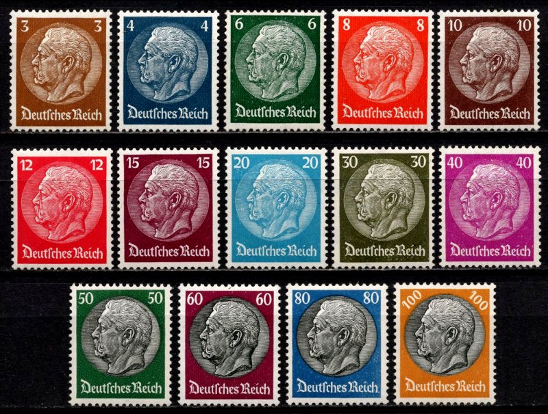 Briefmarke Deutsches Reich Michel 482/495