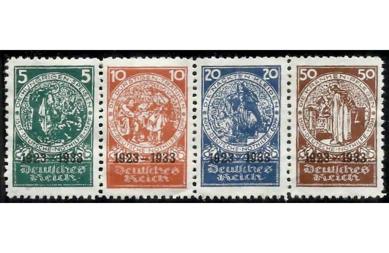 Briefmarke Deutsches Reich Michel 508/511