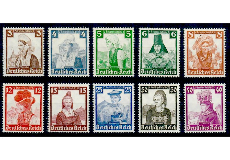 Briefmarke Deutsches Reich Michel 588/597