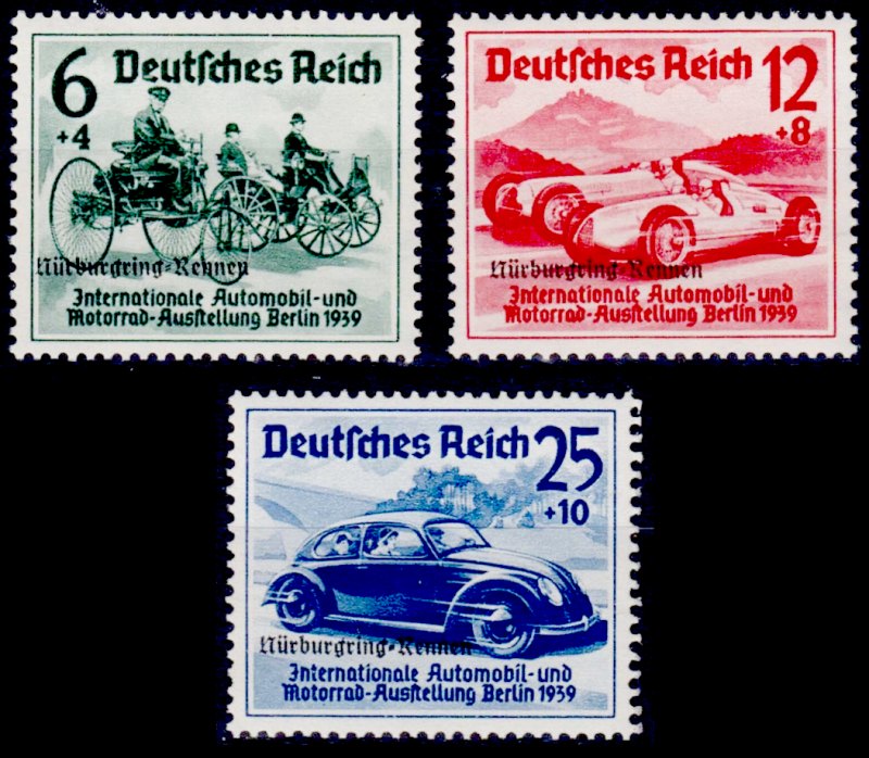 Briefmarke Deutsches Reich Michel 695/697
