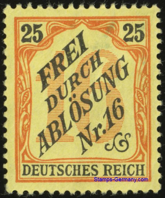 Germany Stamp Yvert Baden Service 6