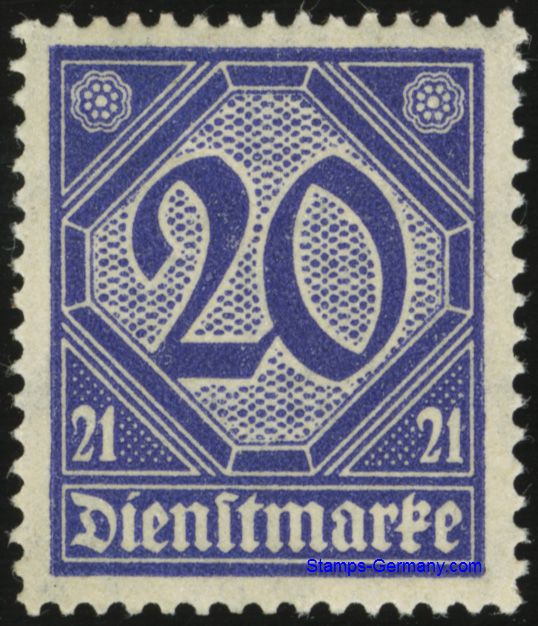 Briefmarke Michel Dienstmarke 19
