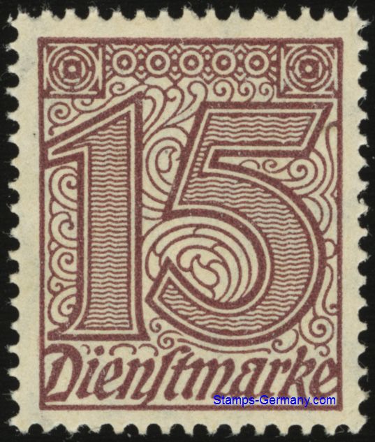 Germany Stamp Yvert Official 19