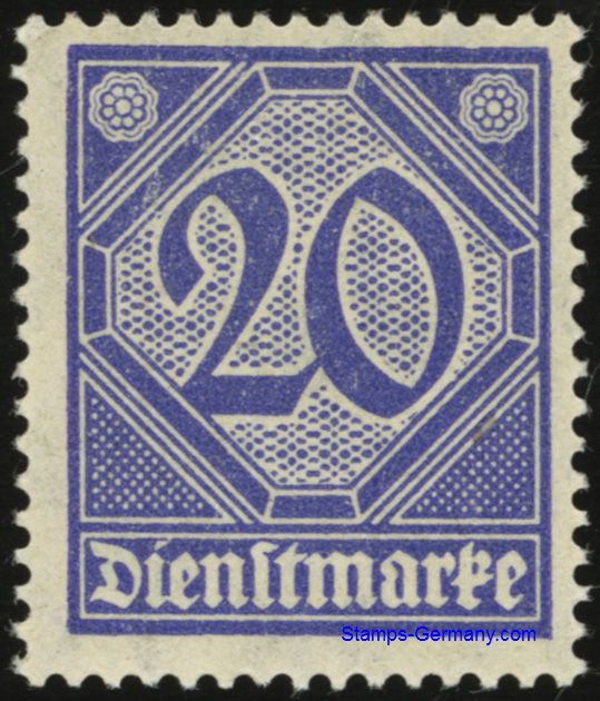 Germany Stamp Yvert Official 20
