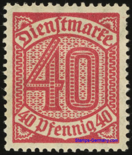 Germany Stamp Yvert Official 22