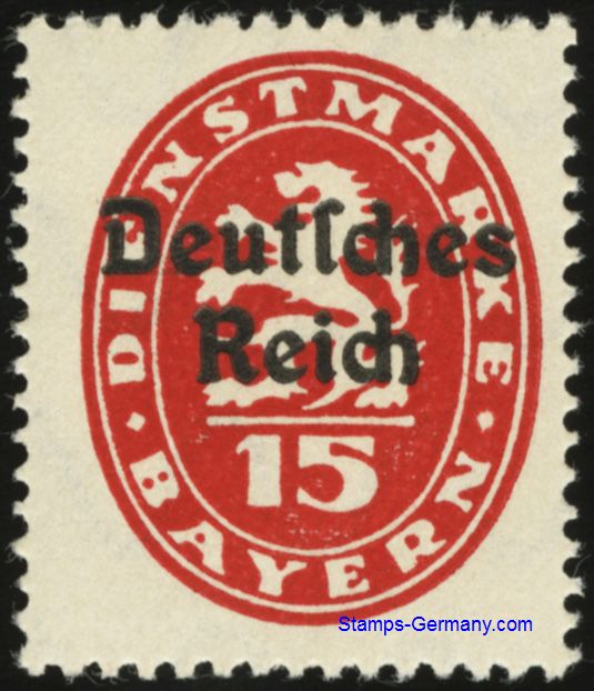 Germany Stamp Yvert Bayern 63