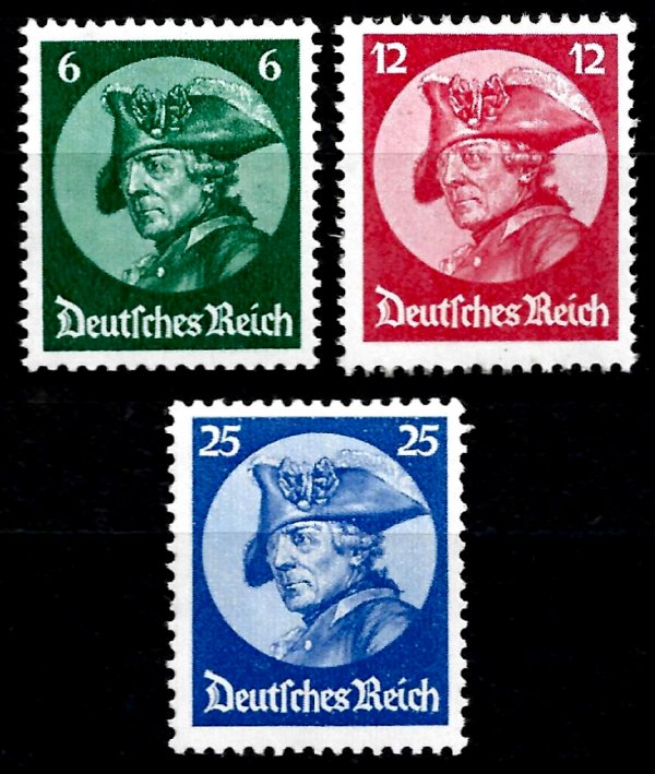 Briefmarke Deutsches Reich Michel 479/481 - zum Schließen ins Bild klicken