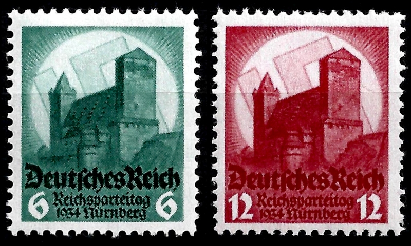Briefmarke Deutsches Reich Michel 546/547