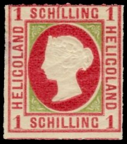 Briefmarke Altdeutschland - Helgoland Michel 2