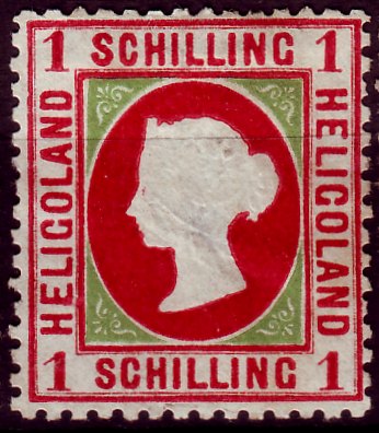 Briefmarke Altdeutschland - Helgoland Michel 7