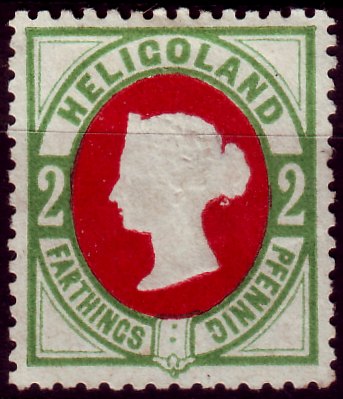 Briefmarke Altdeutschland - Helgoland Michel 12