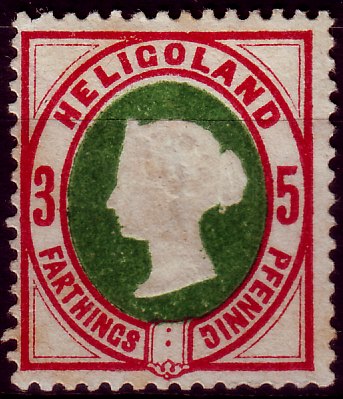Briefmarke Altdeutschland - Helgoland Michel 13