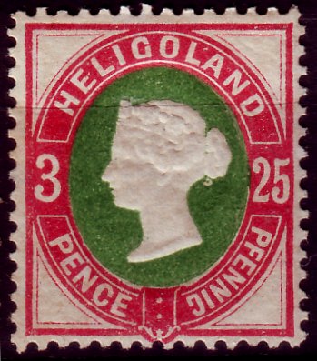 Briefmarke Altdeutschland - Helgoland Michel 15