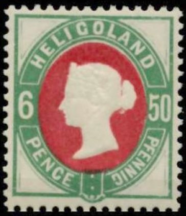 Briefmarke Altdeutschland - Helgoland Michel 16 - zum Schließen ins Bild klicken
