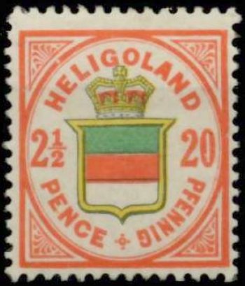 Briefmarke Altdeutschland - Helgoland Michel 18 - zum Schließen ins Bild klicken