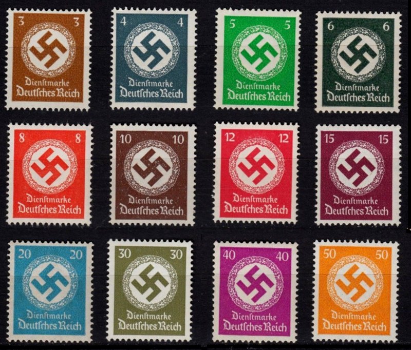 Briefmarke Michel Dienstmarken 132/143